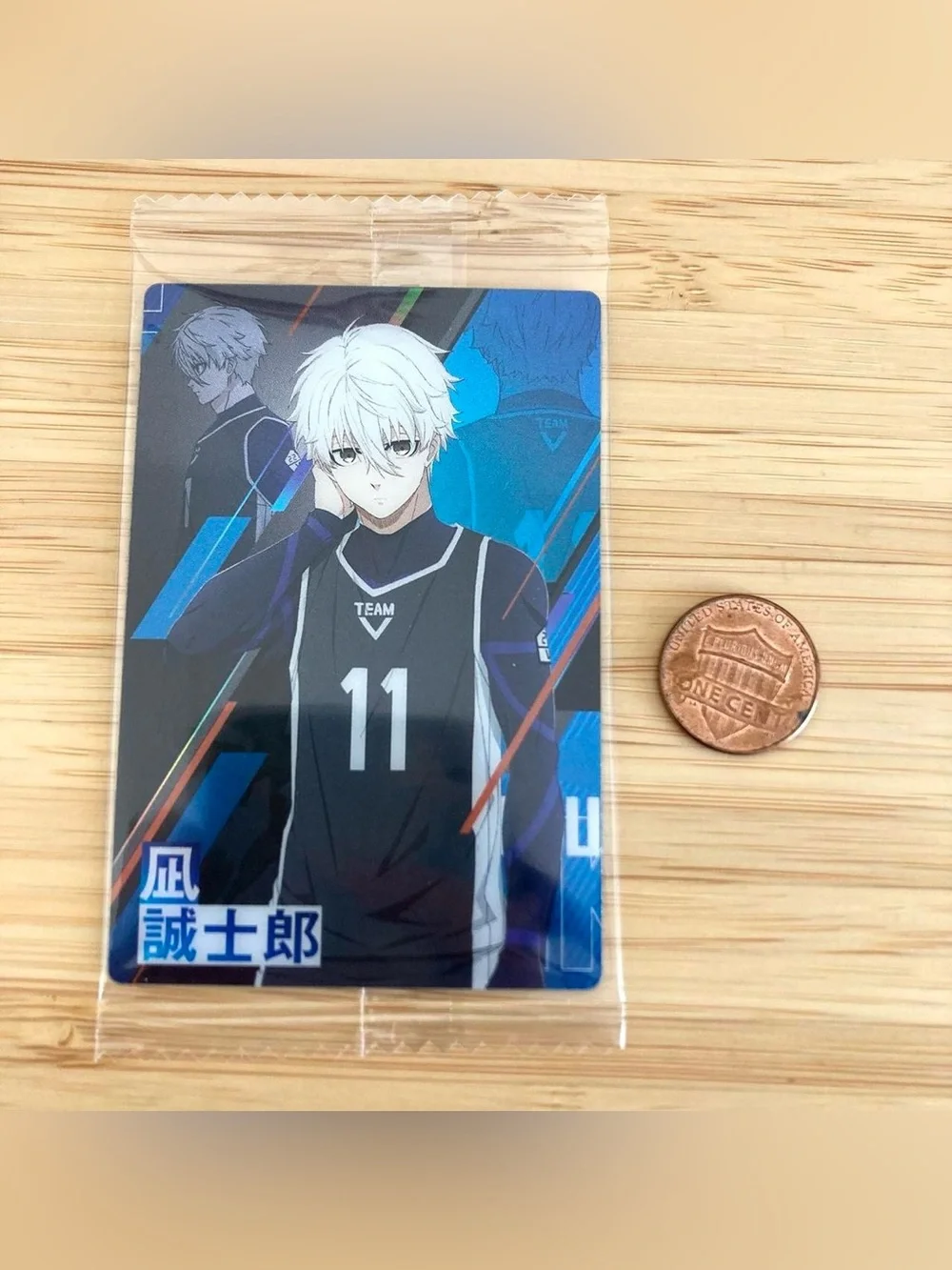 Rare Bluelock SILVERY card double sided Nagi Seishiro